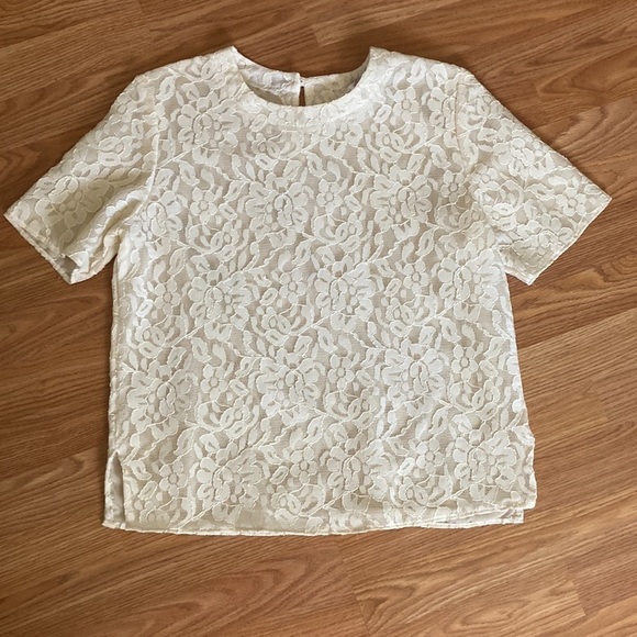 Vintage Fritz & Lloyd Lacey Floral Top - Picture 1 of 13
